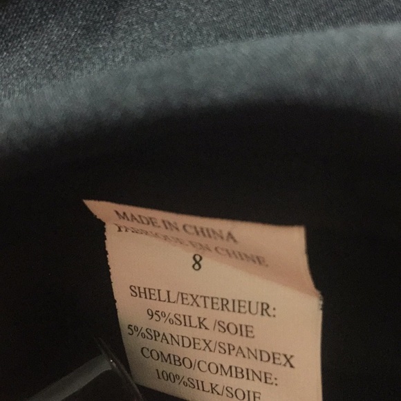 Theory W/Chain Black Silk Shift Dress - Picture 8 of 8